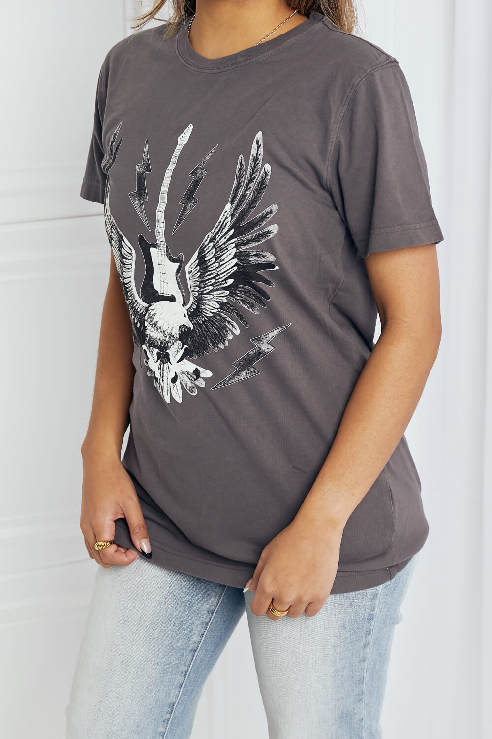 Billy Full Size Eagle Guitar Graphic Tee Shirt