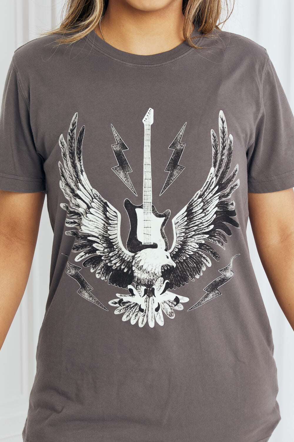 Billy Full Size Eagle Guitar Graphic Tee Shirt